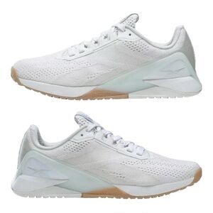 Reebok Nano 1X Women's White Athletic Shoes Size 8.5 Cross Trainers Lace Up